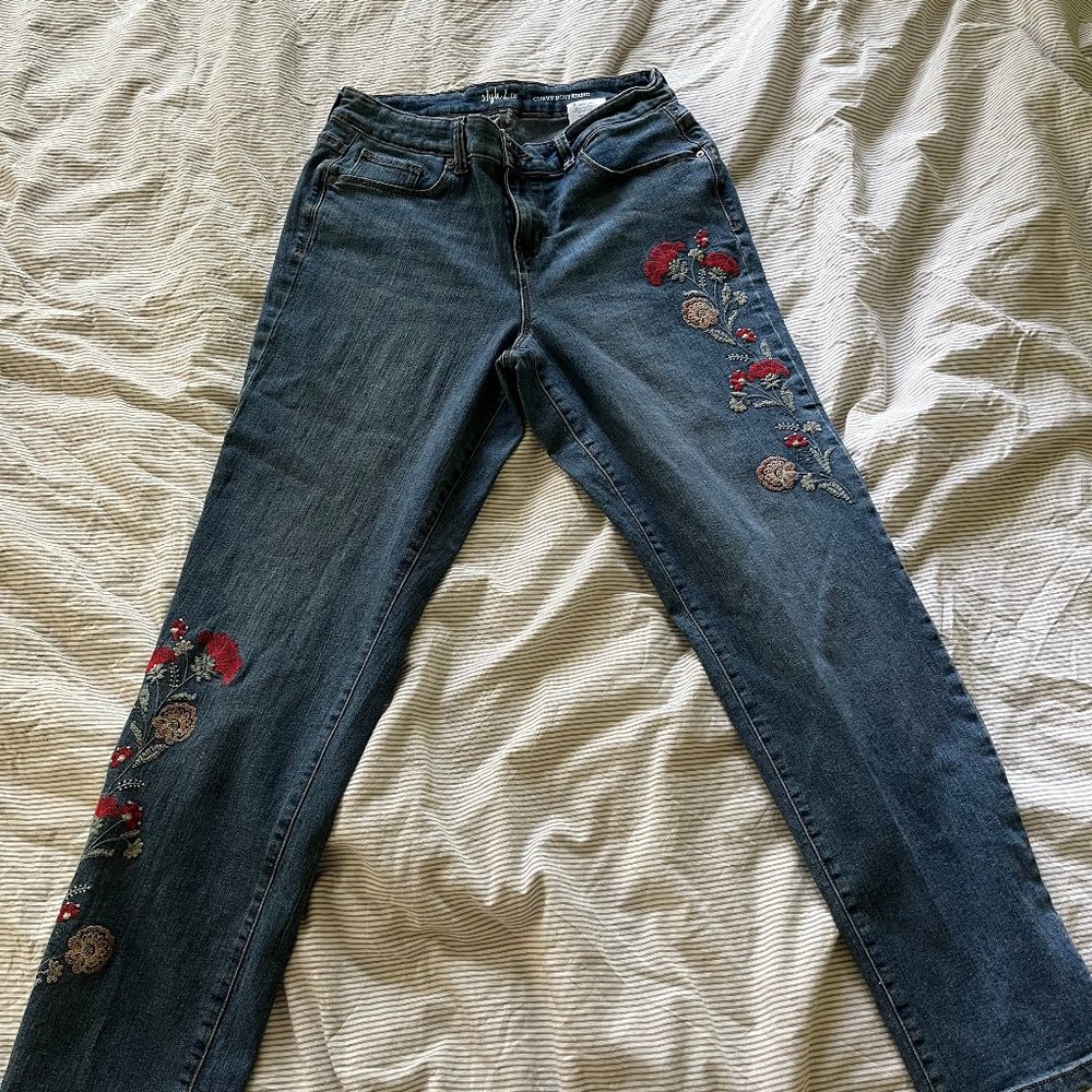 Vintage Floral Jeans